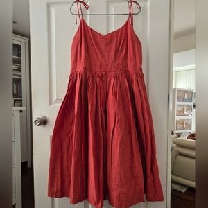 NWOT Modcloth Cotton 50s Style Dress Woth Pockets